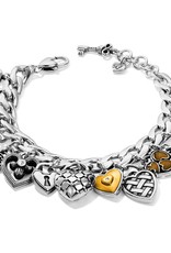 One Heart Charm Bracelet