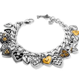 One Heart Charm Bracelet