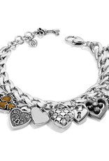 One Heart Charm Bracelet