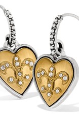 One Heart French Wire Earrings