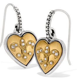One Heart French Wire Earrings