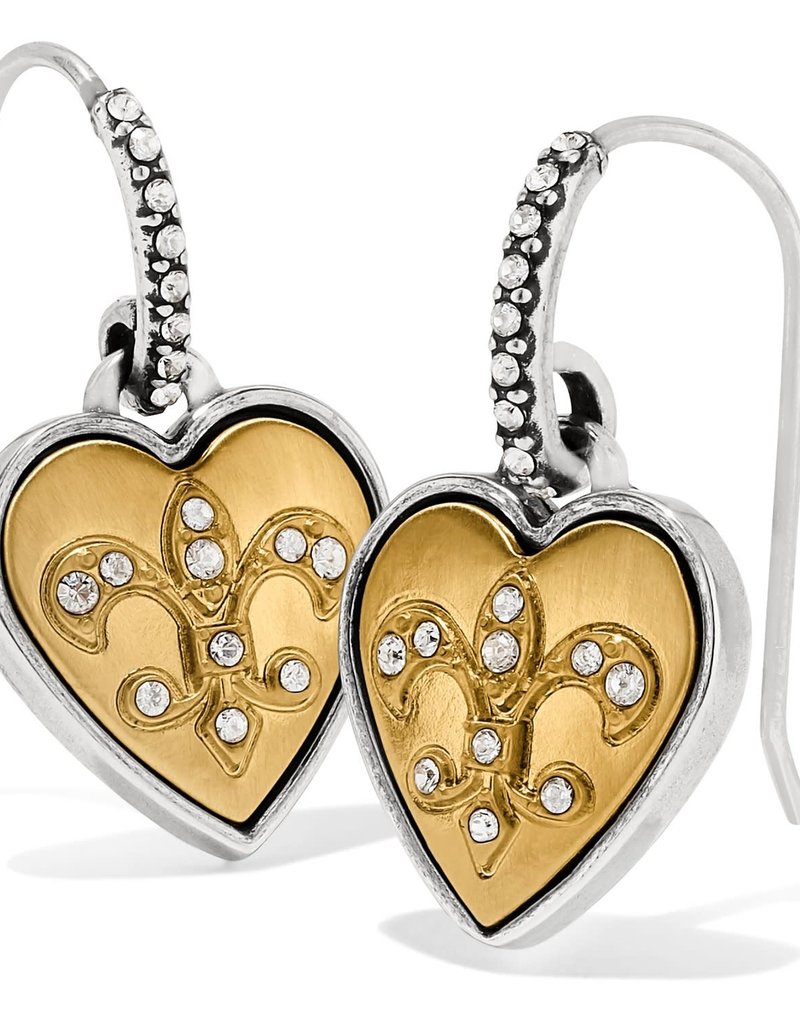 One Heart French Wire Earrings