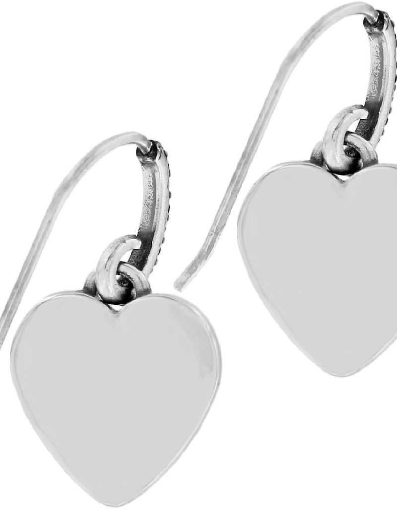 One Heart French Wire Earrings