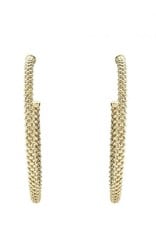 LAGOS Caviar Gold 35MM Hoop Earrings