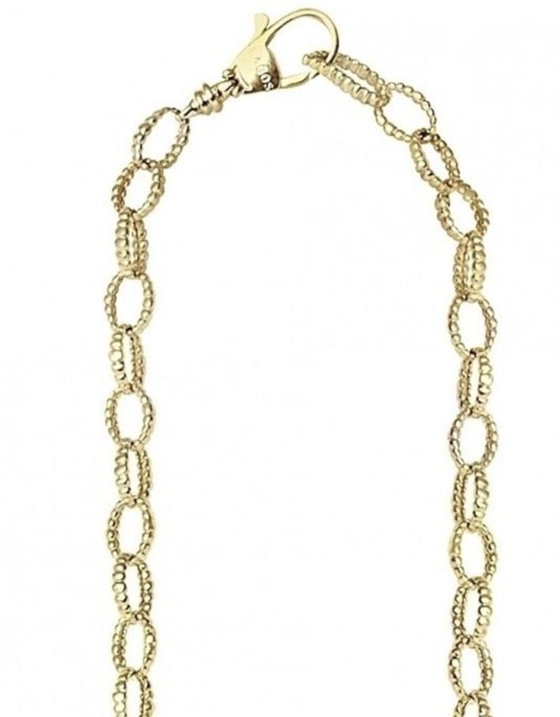 LAGOS Caviar Gold Fluted Link Necklace