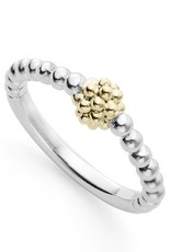 LAGOS Caviar Icon Stacking Ring with Gold Ball
