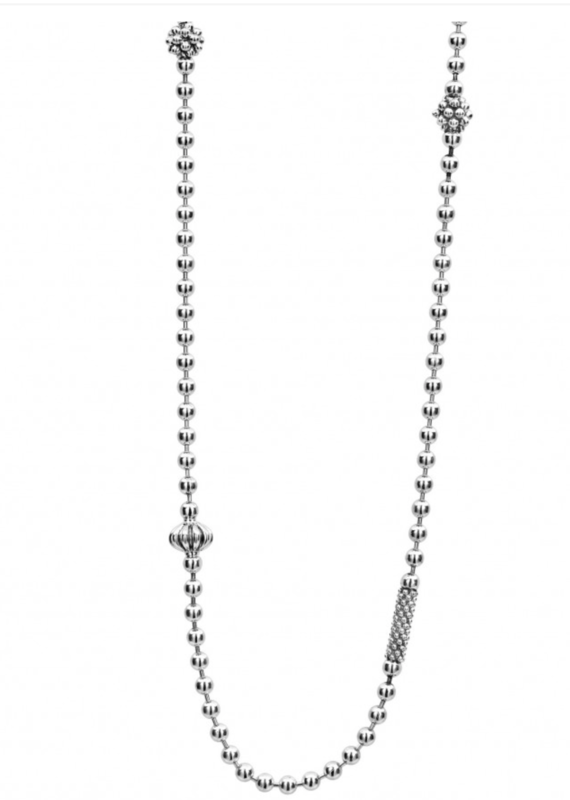 LAGOS Caviar Icon Sterling Silver Caviar 16-18 in Necklace