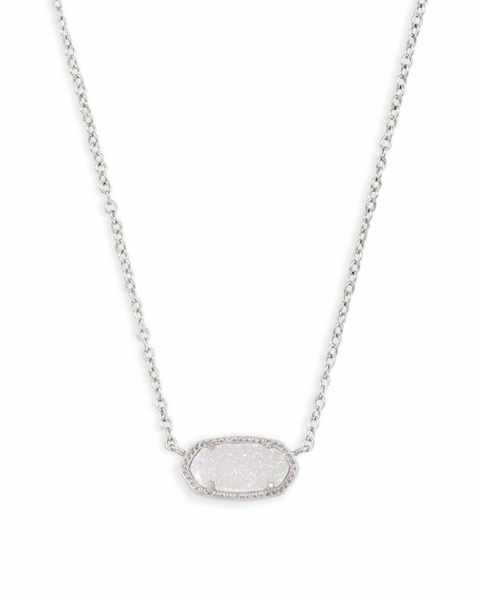 インディアン★Edith Jamesネックレス SILVER 箱（180） Kendra Scott Elisa Pendant Necklace In Silver Platinum Druzy – The