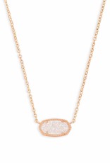 KENDRA SCOTT Elisa Rose Gold Short Pendant Necklace