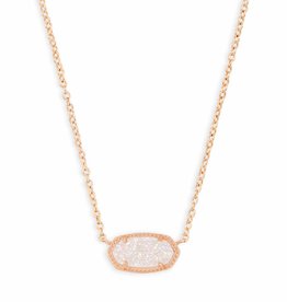 KENDRA SCOTT Elisa Rose Gold Short Pendant Necklace