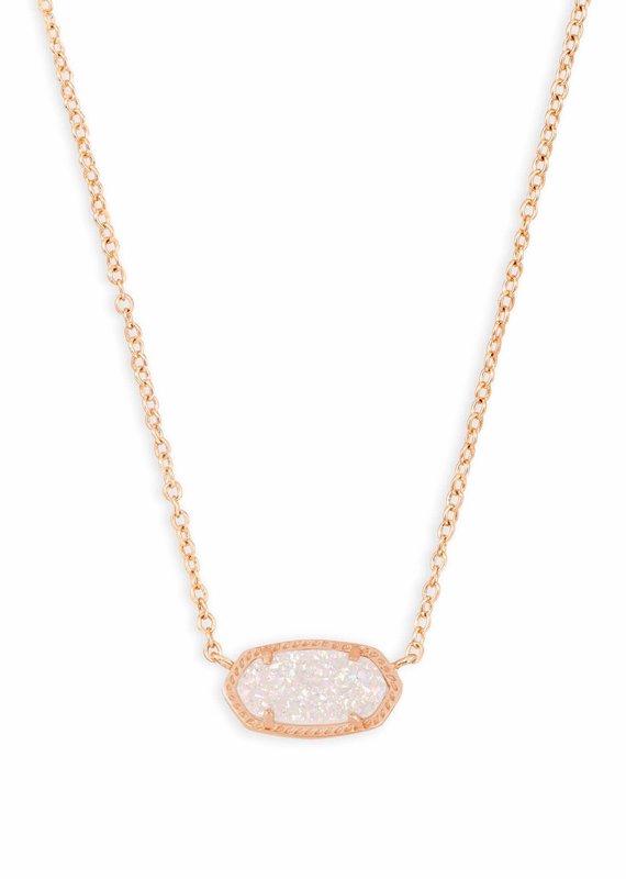 KENDRA SCOTT Elisa Rose Gold Short Pendant Necklace