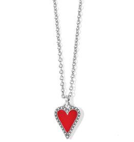 Dazzling Love Petite Red Heart Necklace