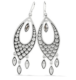 Pebble Disc Marquise Statement Earring