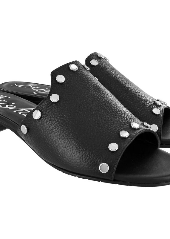 Night Studded Sandals in Black