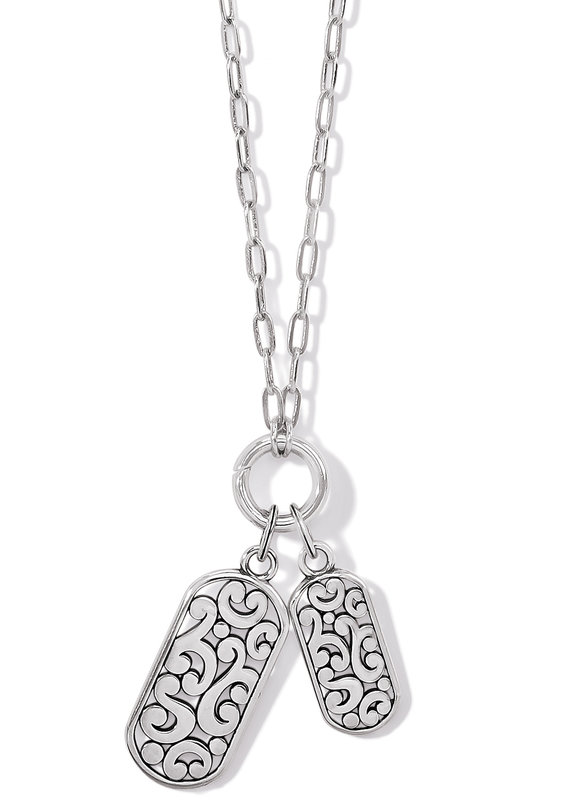 Contempo Token Tag Charm Necklace