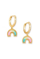 KENDRA SCOTT Rainbow Huggie Earrings