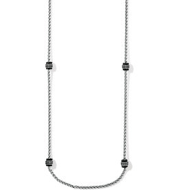 Meridian Petite Black Long  Necklace