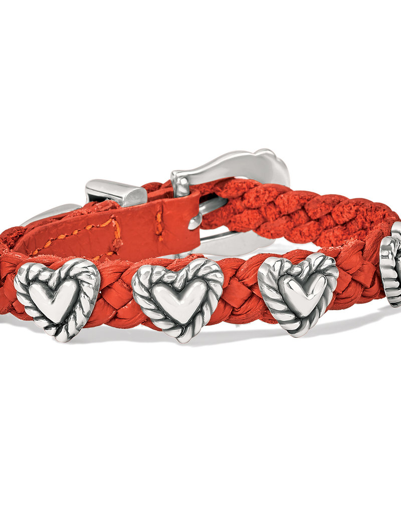 Roped Heart Bracelet in Dark Henna