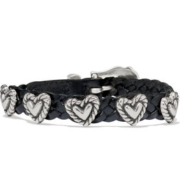 Roped Heart Braid Bandit in Black