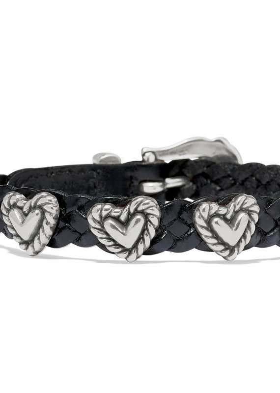 Roped Heart Braid Bandit in Black