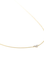 KENDRA SCOTT Heart Pendant Necklace In 14k White Diamonds