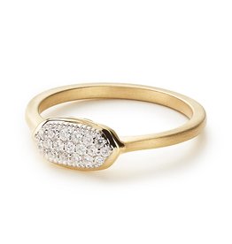 KENDRA SCOTT Isa 14k Gold Pave Diamond Ring
