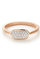 KENDRA SCOTT Isa 14k Gold Pave Diamond Ring