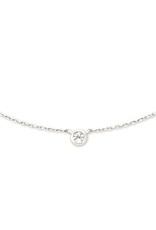 KENDRA SCOTT Audrey 14k Pendant Necklace In White Diamonds