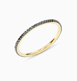 KENDRA SCOTT Angelina 14K Yellow Gold Band Ring in Pave Diamonds