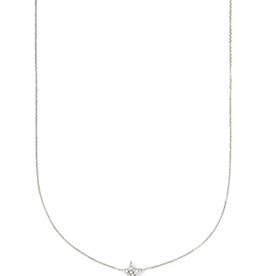 KENDRA SCOTT Star 14k White Gold Pendant Necklace In Pave Diamonds