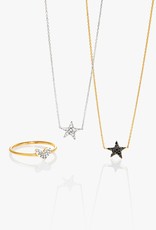 KENDRA SCOTT Star 14k White Gold Pendant Necklace In Pave Diamonds