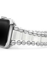 LAGOS Smart Caviar White Ceramic and Stainless Steel Watch Bracelet