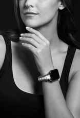 LAGOS Smart Caviar White Ceramic and Stainless Steel Watch Bracelet