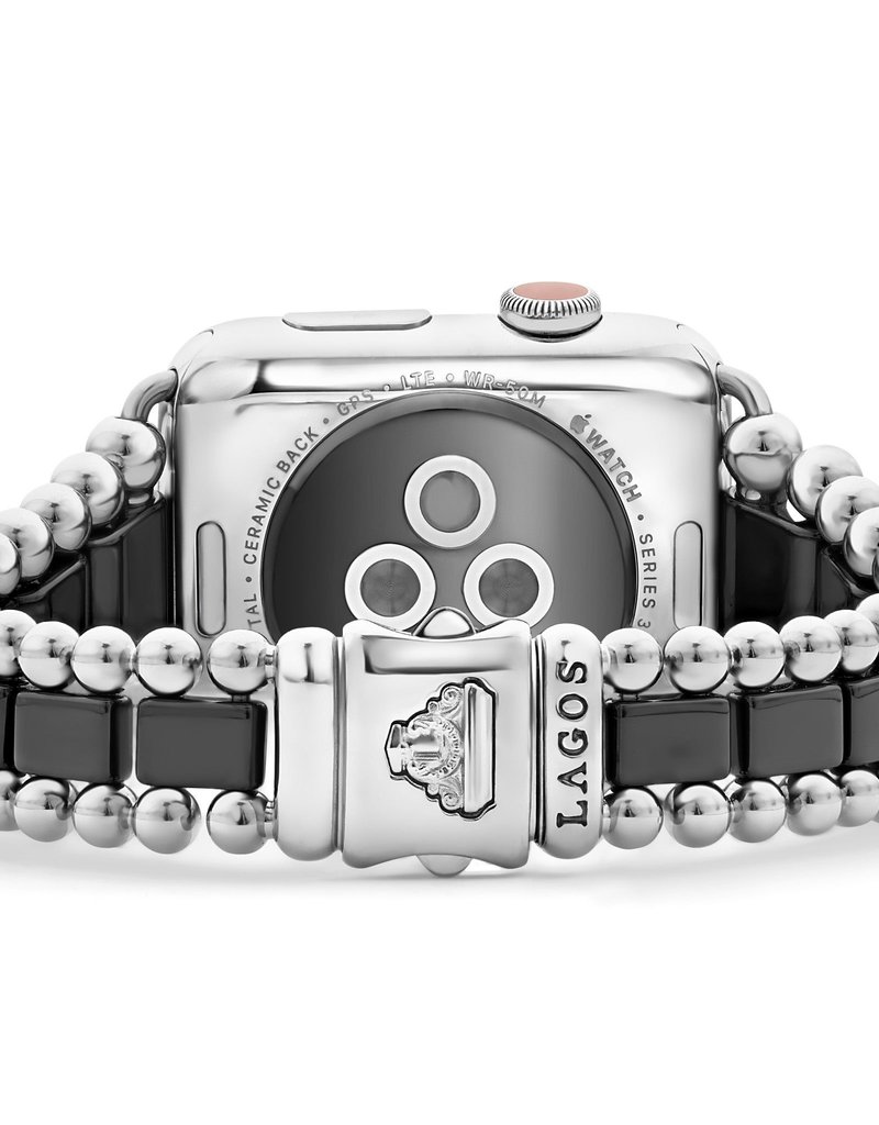 LAGOS Smart Caviar Black Ceramic and Stainless Steel Watch Bracelet