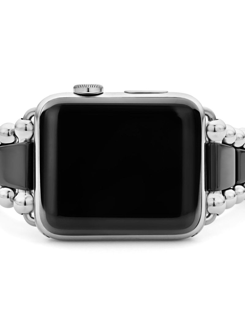 LAGOS Smart Caviar Black Ceramic and Stainless Steel Watch Bracelet