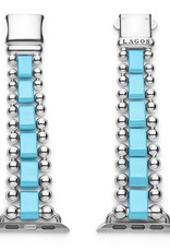 LAGOS Smart Caviar Blue Ceramic and Stainless Steel Watch Bracelet