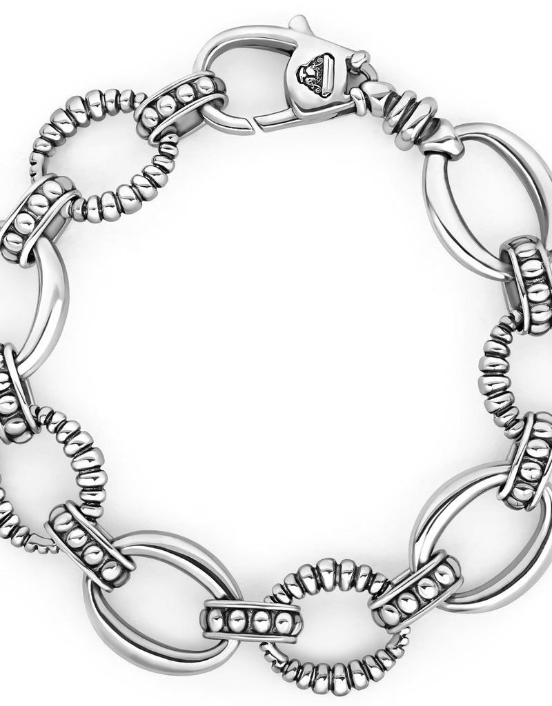 LAGOS Signature Caviar Oval Link Bracelet