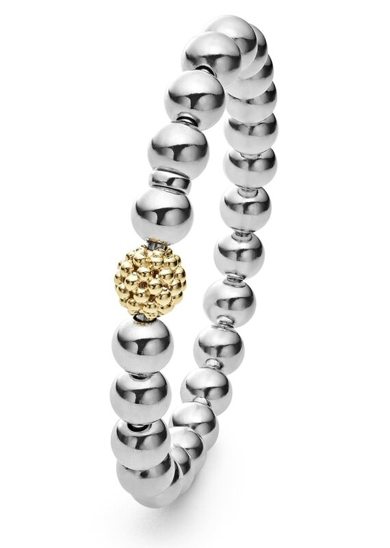 LAGOS Signature Caviar Large Beaded Bracelet w/ 14k