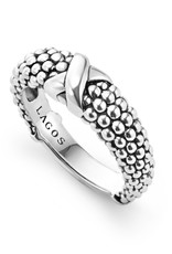 LAGOS Signature Caviar Beaded X Ring