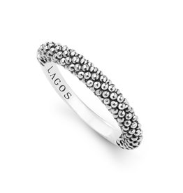 LAGOS Signature Caviar Beaded Stacking Ring