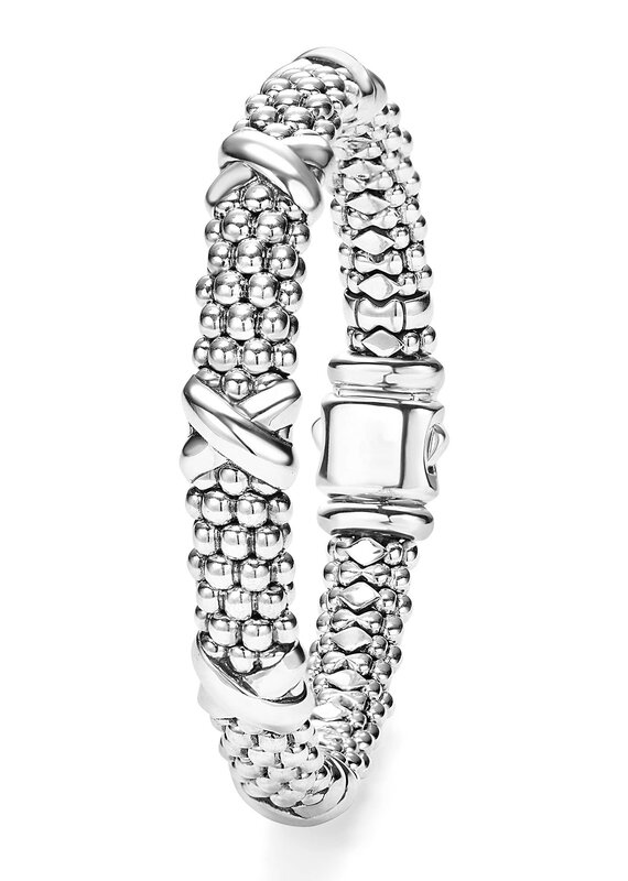 LAGOS Signature Caviar 9mm Beaded Bracelet w/ 5 X Station