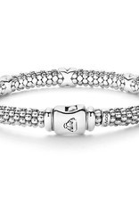LAGOS Signature Caviar 6mm Beaded Bracelet w/ Silver Xs