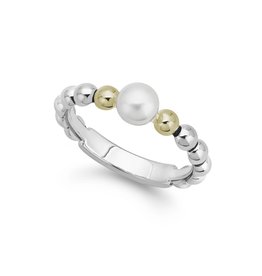 LAGOS Luna Pearl Stack Ring