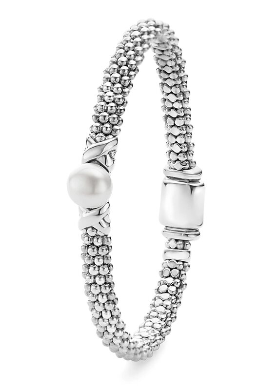 LAGOS Luna Pearl Silver X Pearl Caviar Bracelet