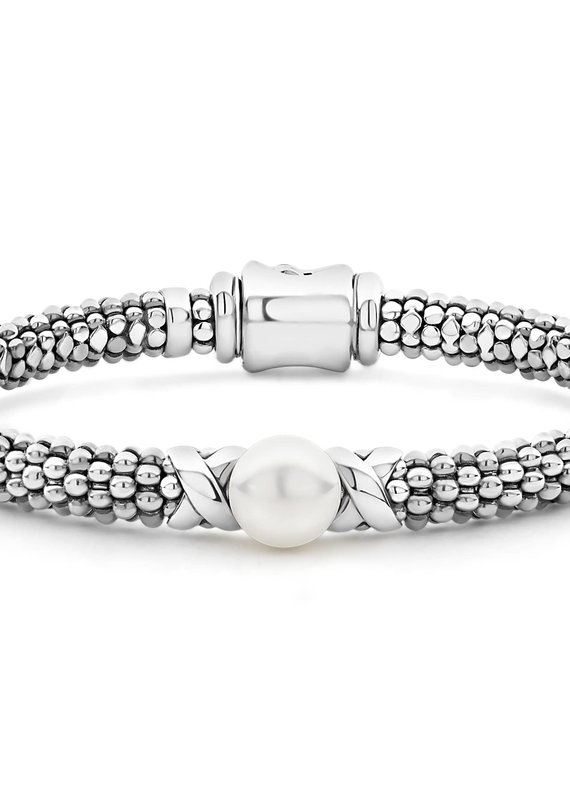 LAGOS Luna Pearl Silver X Pearl Caviar Bracelet