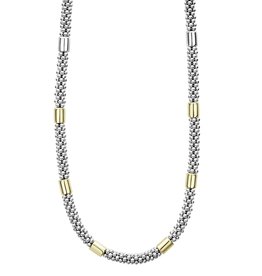 LAGOS High Bar Gold Caviar Collar Necklace