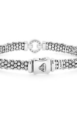LAGOS Enso Circle w/ Diamond 6mm Beaded Bracelet