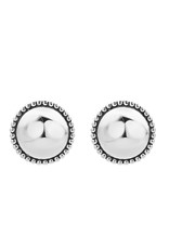 LAGOS Signature Caviar Smooth Dome Stud Earrings