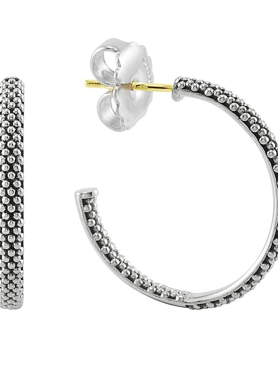 LAGOS Signature Caviar 25mm Hoop Earrings