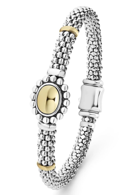 LAGOS High Bar 18K Oval Dome Bracelet